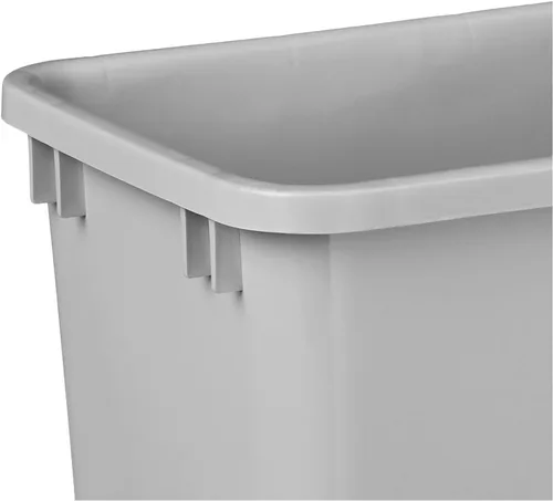 Vista 4 de Hardware Resources Gray 50 Quart Plastic Waste Container Gris