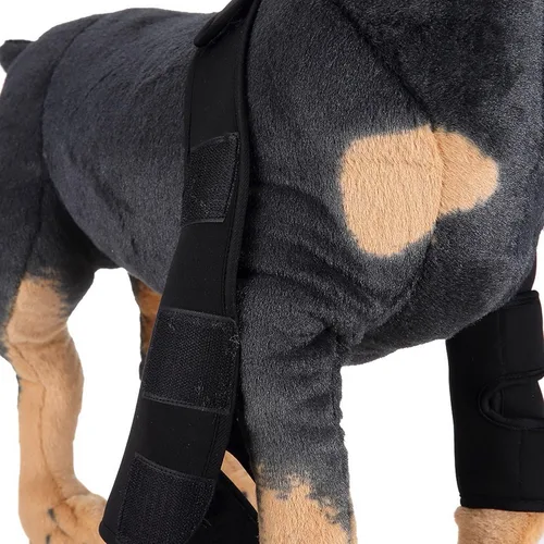 Vista 6 de Zunea Protectores de pierna canina para perro, protector de codo, manga de compresión para recuperación de heridas para la curación de heridas