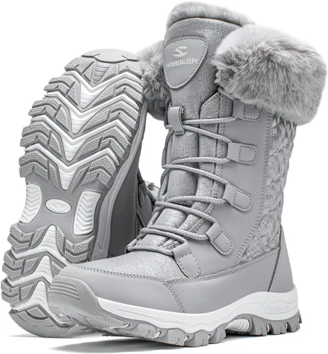 Vista 2 de HOBIBEAR - Botas de nieve de invierno para mujer