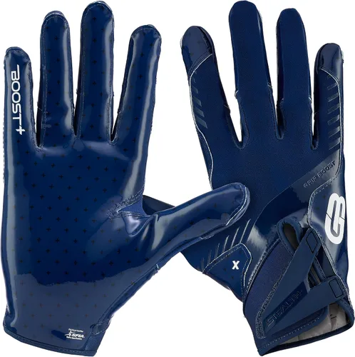 Vista 8 de Guantes de fútbol Grip Boost - Tecnología Stealth 6.0 Boost Plus adhesiva sólida - Guantes de fútbol para receptores amplios, tallas para hombres