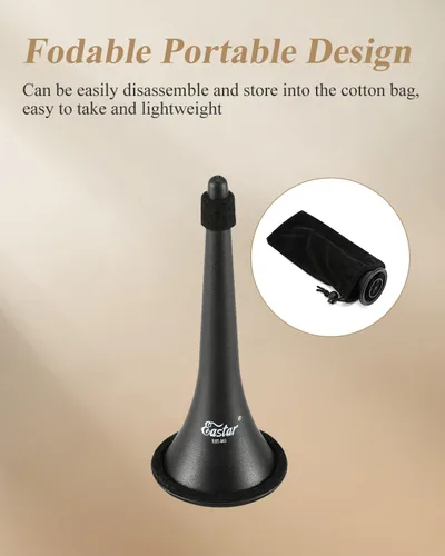 Vista 4 de Eastar EST-003 - Soporte para clarinete desmontable portátil con bolsa de almacenamiento, EST-003
