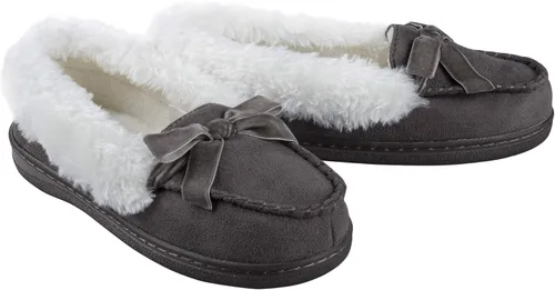 Vista 8 de Jessica Simpson Mocasín de microgamuza para interiores y exteriores para niña