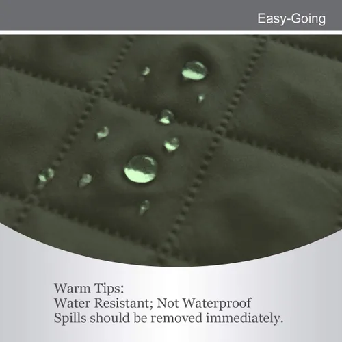 Vista 4 de Easy-Going - Funda reversible para sofá, resistente al agua, con varillas de espuma y correas elásticas, protector de muebles para mascotas y perros