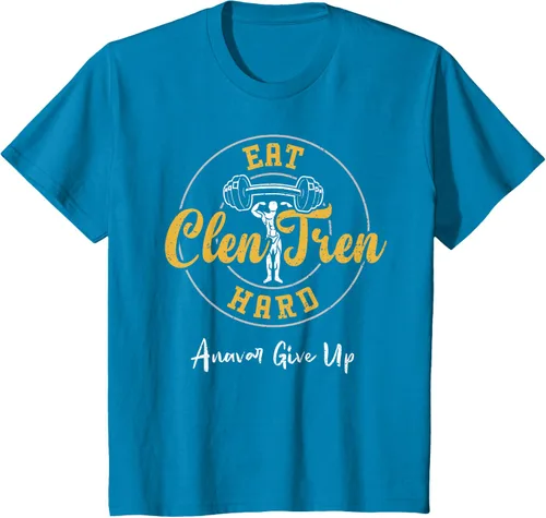 Vista 52 de Culturismo: Comer Clen Tren Hard Anavar Give Up - Camiseta de gimnasio, Negro