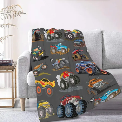 Vista 19 de Manta de bebé con texto en inglés «Just A Boy Who Loves Trucks» para niños y niñas, manta súper suave para envolver al recién nacido, acogedora