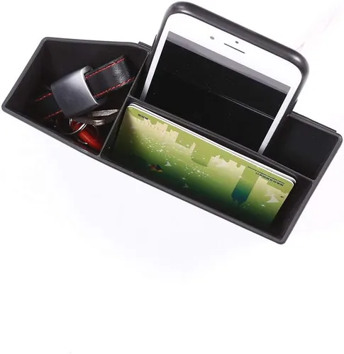 Vista 6 de YIWANG - Caja de almacenamiento multifunción de plástico ABS para Jaguar XF 2016-2019, XE 2015-2019