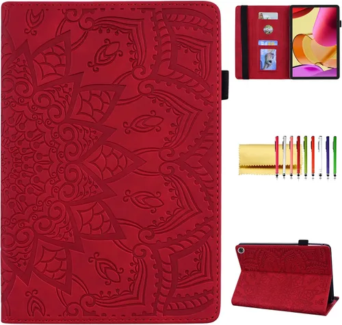 Vista 8 de Funda para tablet Amazon Fire Max 11 (13ª generación, 2023), funda protectora de piel sintética, delgada, ligera, triple soporte, magnética, rígida