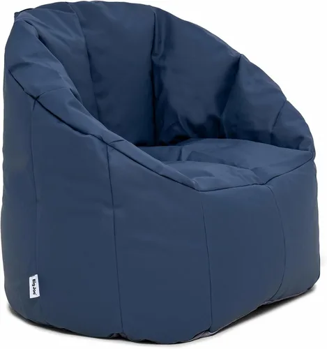 Vista 9 de Big Joe Milano - Silla de Puf con Cuero Montana Negro Vibe