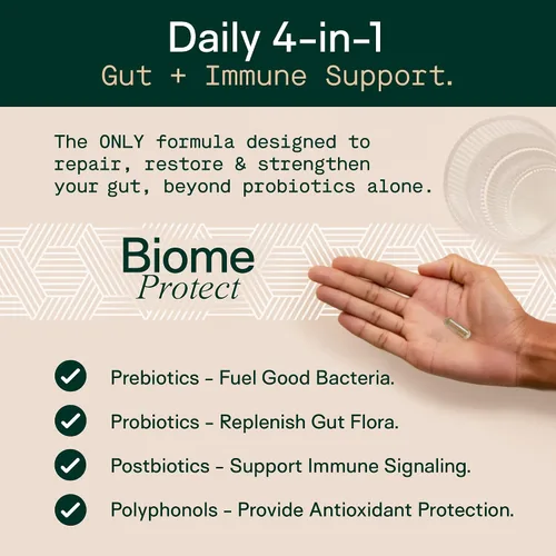 Vista 2 de Adapt Naturals 4 en 1 Biome Protect Prebióticos, probióticos, postbióticos