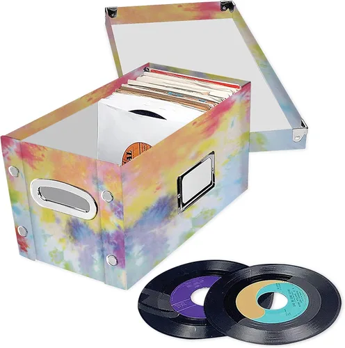 Vista 10 de Snap-N-Store Caja de almacenamiento de discos de vinilo - 12" - 1 paquete - Caja que contiene hasta 75 álbumes de vinilo - Púrpura