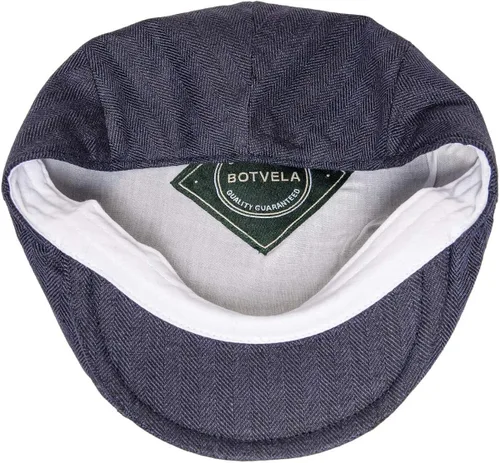Vista 6 de BOTVELA Sombrero de verano transpirable para hombre de lino con hiedra plana