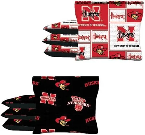 Vista 9 de Cornhole BEANBAGS Made w Oklahoma Sooners OU Fabric Set of 8 ACA Regulation Game Toss Bags