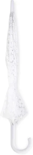 Vista 2 de Kate Spade New York Paraguas de burbujas transparentes paraguas de cúpula transparente grande flor de pala blanca