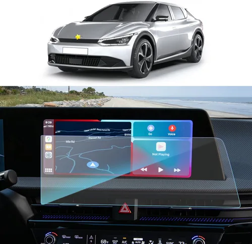 Vista 12 de SKTU Lámina protectora de pantalla para GMC Sierra 2014-2021, pantalla de navegación, vidrio templado antiexplosión, dureza 9H, antirreflejos