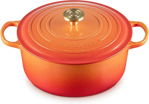 Vista 15 de Le Creuset Horno holandés redondo Signature de hierro fundido esmaltado, 4.5 cuartos de galón., Artichaut