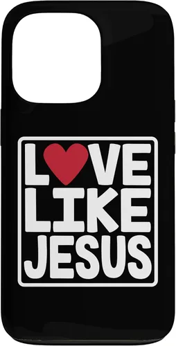 Vista 10 de iPhone 16 Love Like Jesus Valentines Day Heart Case