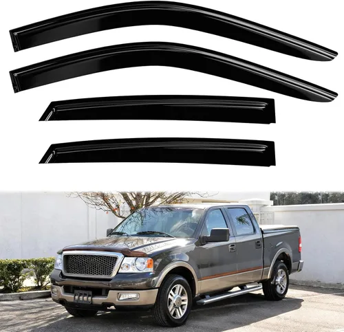 Vista 7 de 4 protectores de lluvia para Chevy Equinox 2010-2017, viseras de ventana, deflectores, parasoles, cinta de ventilación en canal hacia fuera