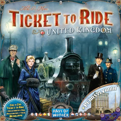 Vista 2 de Ticket To Ride Colección mapas volumen 5: juego de mesa Reino Unido