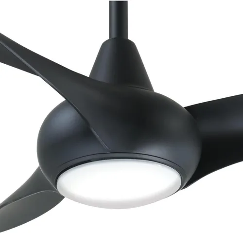 Vista 4 de Minka Aire F844-CL Ventilador de techo Light Wave LED de 52 pulgadas con luz y control remoto, carbón