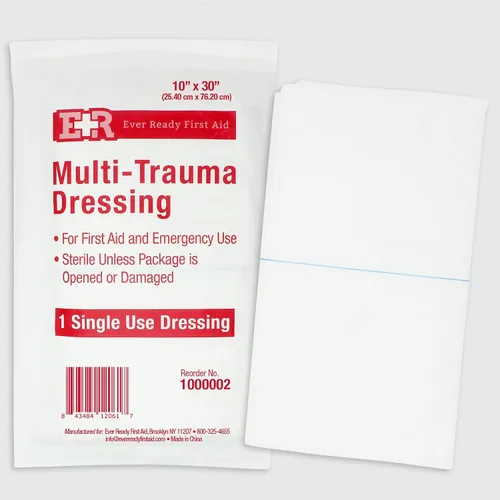Vista 2 de Ever Ready First Aid Apósito multitrauma 10"x30" 1 unidad