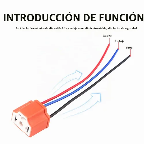 Vista 5 de H4 9003 HB2 - Arnés de cableado de cable hembra y macho para 4 x 6 pulgadas, 7 x 6 pulgadas, 5 x 7 pulgadas, haz sellado, faros delanteros