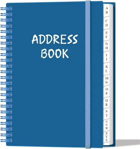 Vista 19 de Libreta de direcciones con pestañas alfabéticas - Teléfono A5 y libreta de direcciones con contactos de direcciones, fecha especial, teléfono