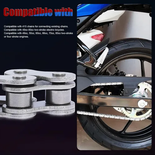 Vista 7 de Cadena 415-110L 49cc 50cc 60cc 66cc 80cc 2-Stroke Motores Motor Motorizado Bicicleta 415 110L
