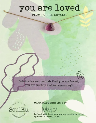 Vista 9 de SOULKU Collar de cristal, joyería de cristal curativo hecha a mano, joyería inspiradora para mujeres, cristal de corte de 0.32 x 0.315 pulgadas