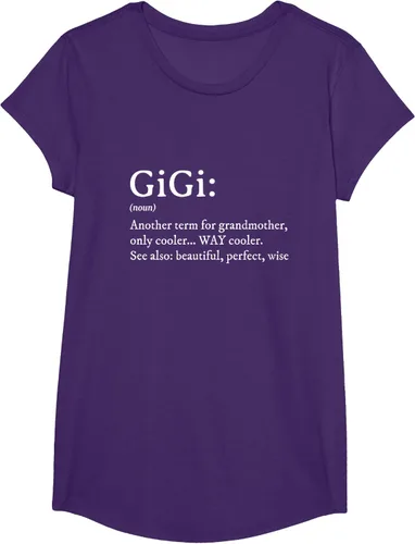 Vista 17 de Gigi Definition - Camiseta de regalo para abuela, cumpleaños y abuela, Negro