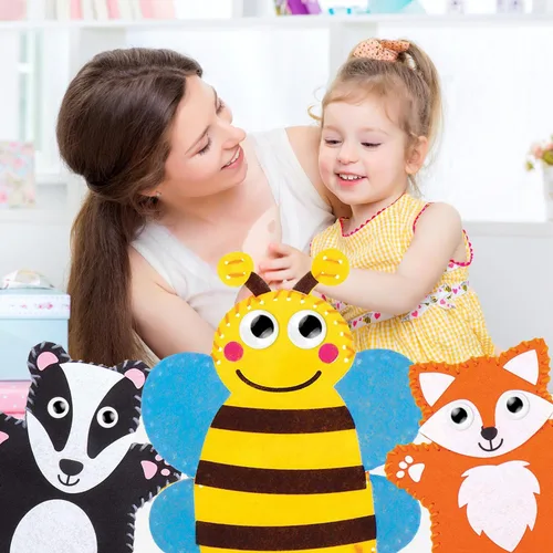 Vista 4 de CCINEE 1150pcs Wiggle Eyes Surtido de plástico a granel Ojos Googly autoadhesivos 0.157 in-0.984 in para manualidades pegatina DIY proyecto