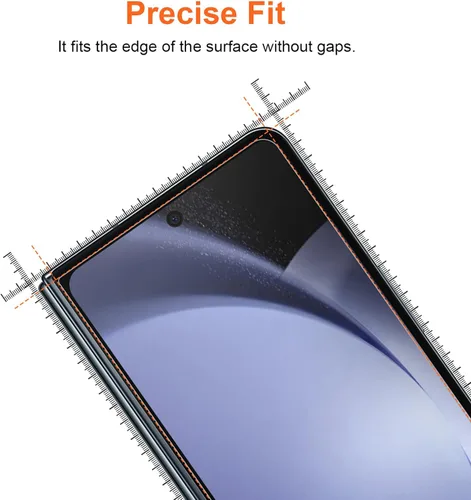 Vista 6 de KCT Protector de pantalla de TPU compatible con Samsung Galaxy Z Fold 5 / Samsung Galaxy Z Fold 4 5G (2023/2022), película flexible de TPU frontal e