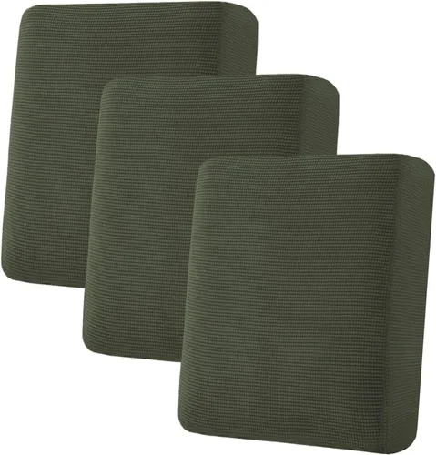 Vista 341 de H.VERSAILTEX Fundas de Cojín de Asiento Individuales Super Elásticas Fundas de Sofá Fundas de Cojín de Sofá Fundas Deslizables Juegos Tela de Sarga