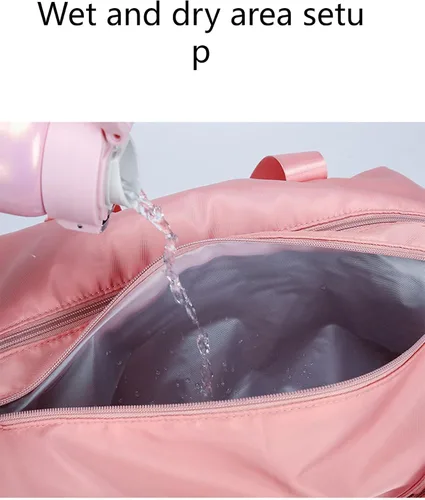 Vista 5 de Bolsa de viaje impermeable de gran capacidad húmedo y seco separación almacenamiento natación deportes yoga bolsa fitness bolsa (5), 5