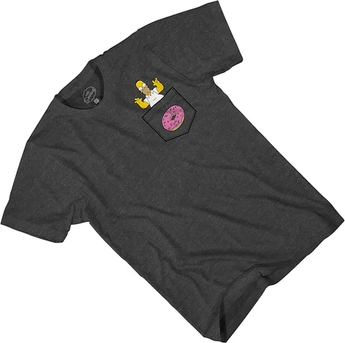 Vista 3 de The Simpsons Camiseta con logotipo de Krusty The Clown para hombre con logotipo de Krusty Burger