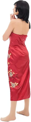Vista 7 de Ada Wong - Disfraz de cosplay rojo sexy Cheongsam conjunto completo
