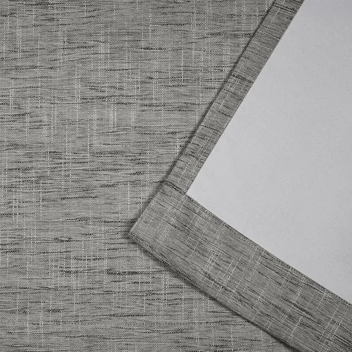 Vista 4 de Exclusive Home Burke - Par de paneles de cortinas 100 % opacas con ojales en la parte superior, 52 x 63 pulgadas, negro, juego de 2