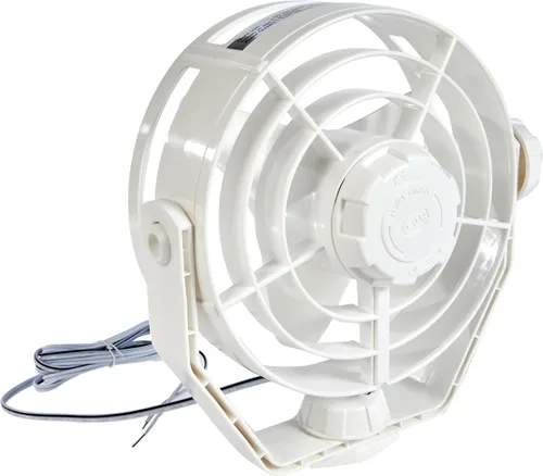 Vista 2 de Hella 003361022 '3361 Series' 12V DC 2 velocidades Turbo ventilador con carcasa blanca