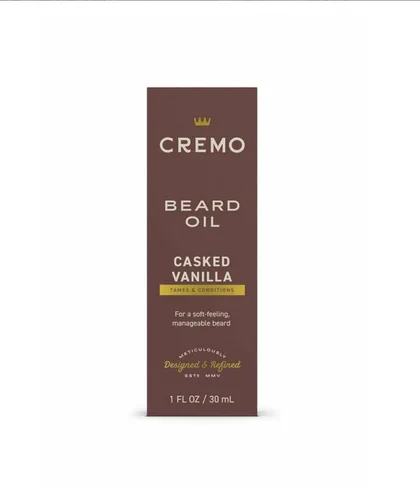 Vista 7 de Aceite para barba Cremo, vainilla añejada revitalizante, 1 fl oz - Restaura la humedad natural y suaviza tu barba para ayudar a aliviar el picor