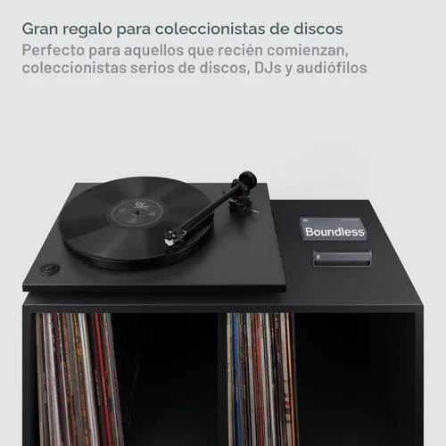 Vista 6 de Boundless Audio - Cepillo limpiador de discos - Cepillo antiestático de fibra de carbono para vinilo - Accesorios para tocadiscos para limpieza