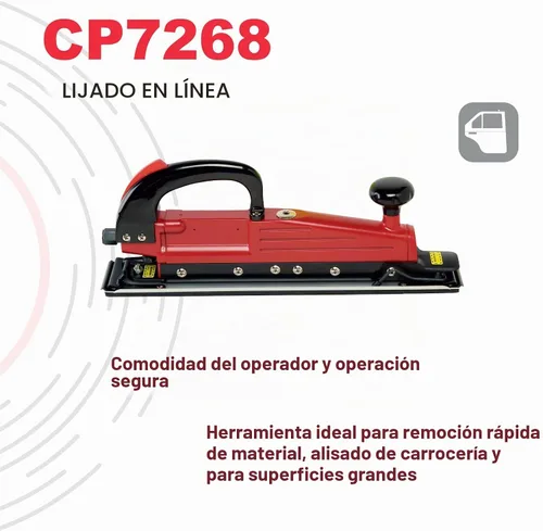 Vista 3 de Chicago Pneumatic CP7268 - Herramienta de lijadora neumática, mejoras para el hogar, herramientas de carpintería, pulidora, herramienta de lijado