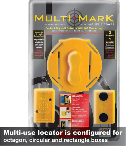 Vista 3 de Calculated Industries 8115 MultiMark herramienta localizadora para sistema de iluminación empotrado Potentes objetivos magnéticos de tierras