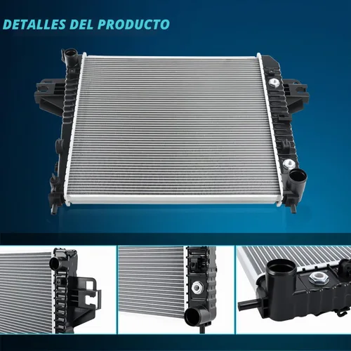 Vista 3 de Nilight Radiador para Jeep Liberty 3.7L 2002 2003 2004 2005 2006, Radiador de Refrigerante del Motor con Enfriador de Aceite, Transmisión