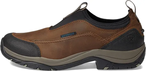 Vista 4 de Ariat Terrain Ease - Botas impermeables sin cordones para mujer, tacón bajo de 1 a 2 pulgadas, color marrón