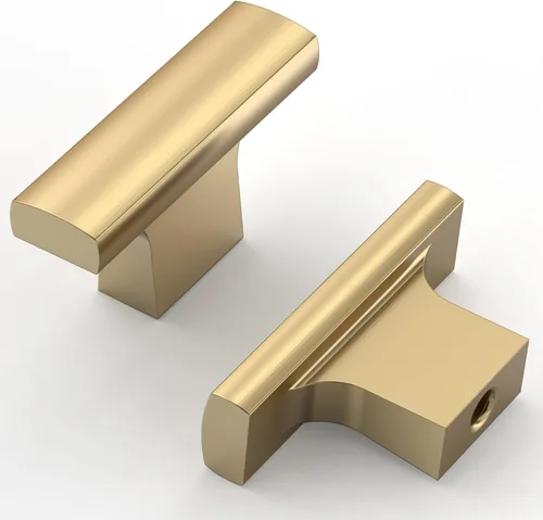 Vista 10 de Asidrama - Paquete de 10 manijas para gabinete de cocina color níquel satinado cepillado, manijas de zinc para gabinete, accesorios para gabinetes