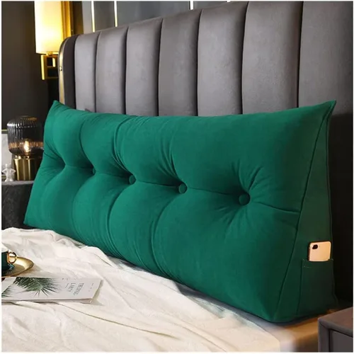 Vista 12 de Almohada triangular para cabecero, cojín grande para cabecero con cuña, almohada de lectura, respaldo de posicionamiento, cojín para cama de día