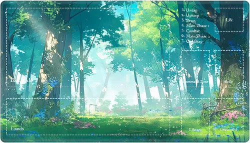 Vista 19 de Alfombra de juego con zonas para juego de cartas MTG, alfombras de juego de mesa, alfombras de juego de mesa de Magic, 61x35.5 cm, alfombra de juego