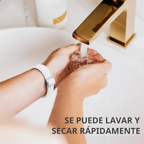 Vista 9 de GEAK Paquete de 12 bandas elásticas de nylon compatibles con Fitbit Versa 3/Fitbit Versa 4/Fitbit Sense/Sense 2 para mujeres y hombres, correa
