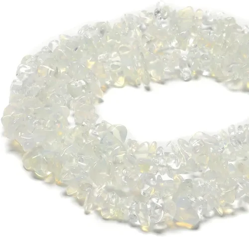 Vista 24 de Cuentas de piedras preciosas naturales de finchenita de azurita de 0.315 a 0.315 pulgadas, cristales curativos, pulseras de cintura, kit de collar