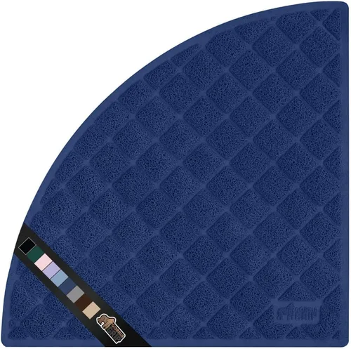 Vista 61 de GORILLA GRIP Tapete para caja de arena para gatos, resistente al agua, respaldo texturizado, fácil de limpiar, menos residuos y suelos limpios, 17 x