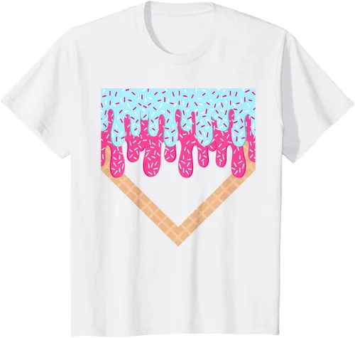 Vista 30 de Baseball Drip Boys Home Plate Ice Cream Sport Players & Fans Camiseta